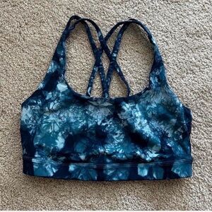 Lululemon Athletica Blue Patterned sports bra